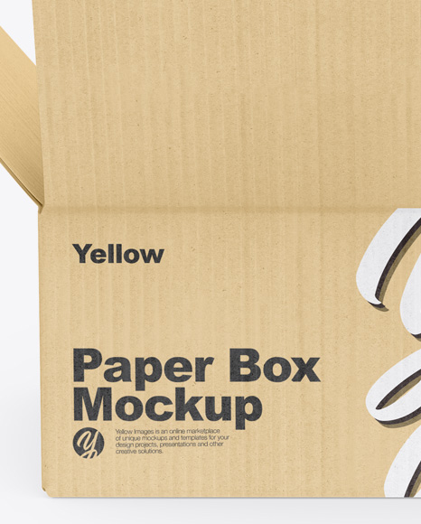 Kraft Box w/ Tablets Mockup