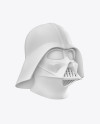 Matte Darth Vader Helmet Mockup