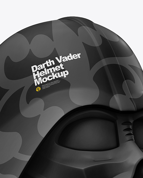 Matte Darth Vader Helmet Mockup