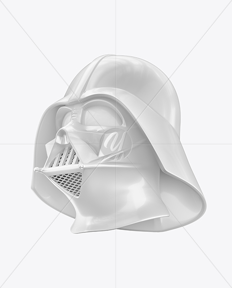 Glossy Darth Vader Helmet Mockup