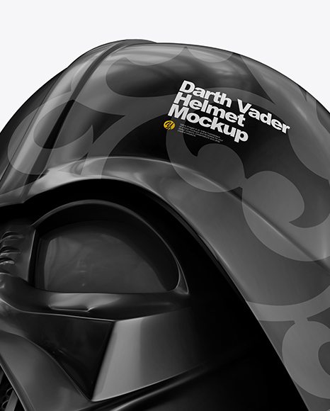 Glossy Darth Vader Helmet Mockup