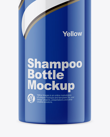 Glossy Shampoo Bottle Mockup