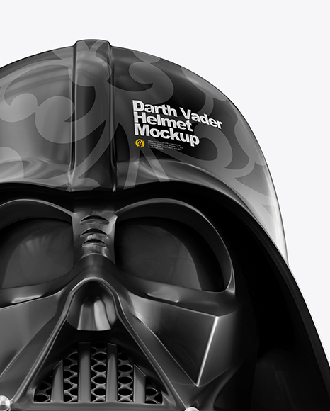 Glossy Darth Vader Helmet Mockup