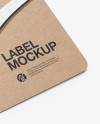 Kraft Label With Rope Mockup