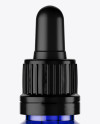 Blue Glass Dropper Bottle Mockup