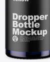 Blue Glass Dropper Bottle Mockup