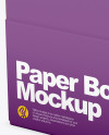 Opened Paper Box Mockup