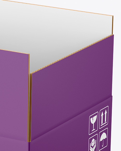 Opened Paper Box Mockup