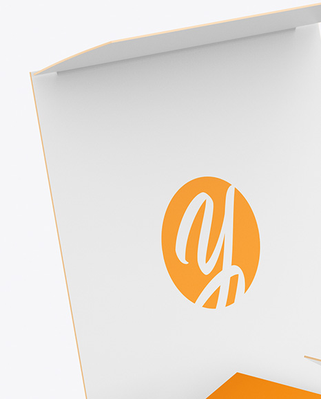 Opened Paper Box Mockup Opened Paper Box Mockup