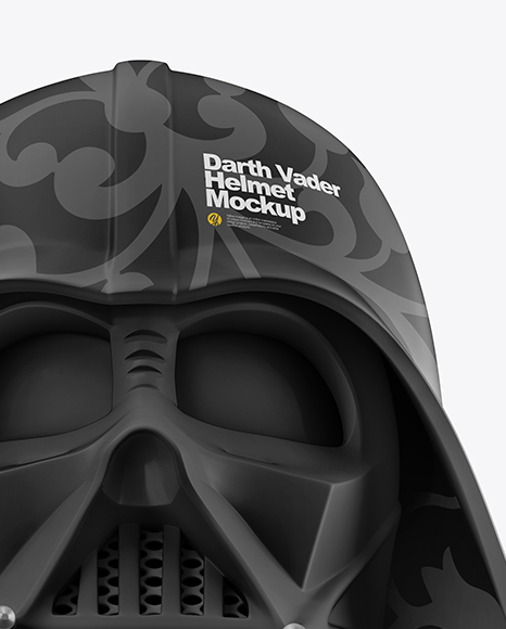 Matte Darth Vader Helmet Mockup