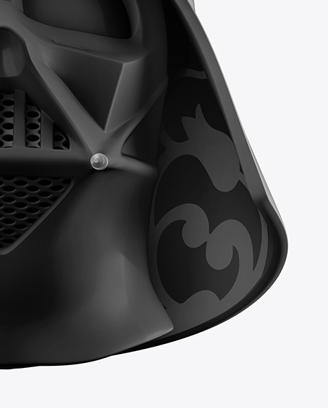 Matte Darth Vader Helmet Mockup