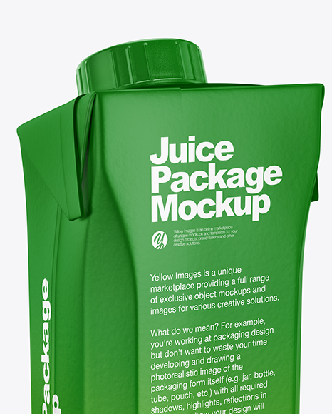 Matte Juice Carton Package Mockup