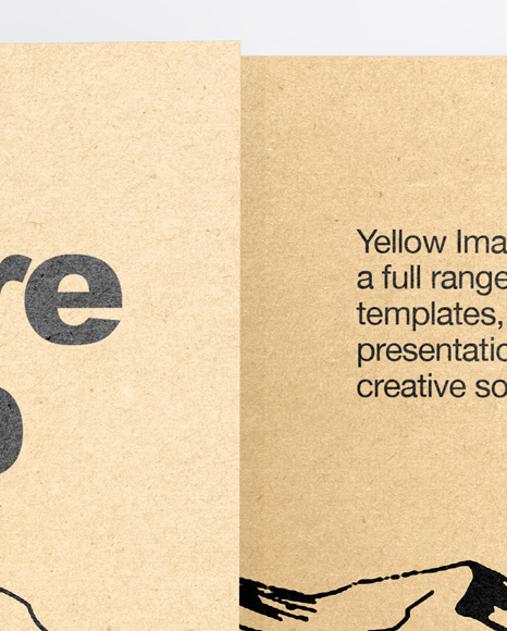 Kraft Brochure Mockup