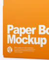 Opened Paper Box Mockup