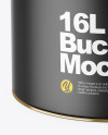 16L Matte Paint Bucket Mockup