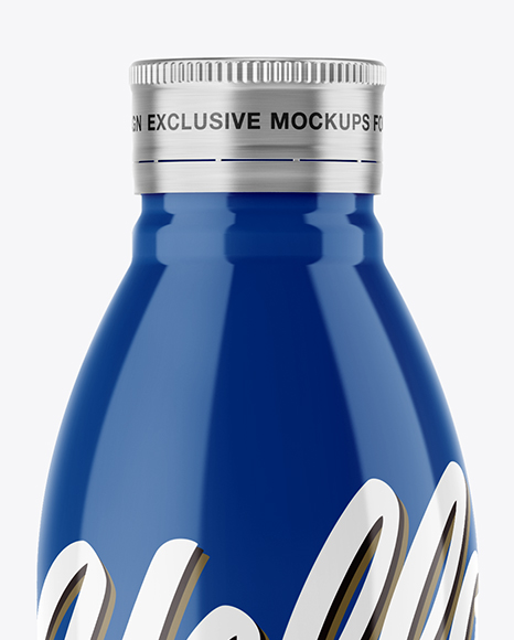 500ml Glossy Bottle Mockup