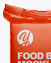 Glossy Food Bag Mockup