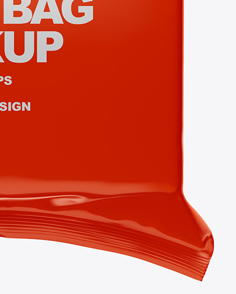 Glossy Food Bag Mockup