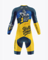 Cycling Speed Suit Mockup - Back View