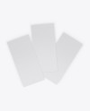 Three Textured Brochures Mockup