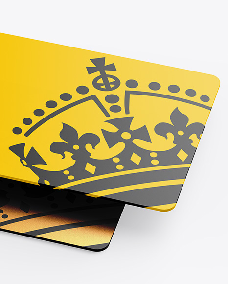 Two Plastic Cards Mockup