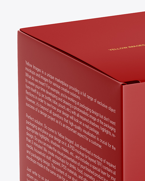 Matte Paper Box Mockup