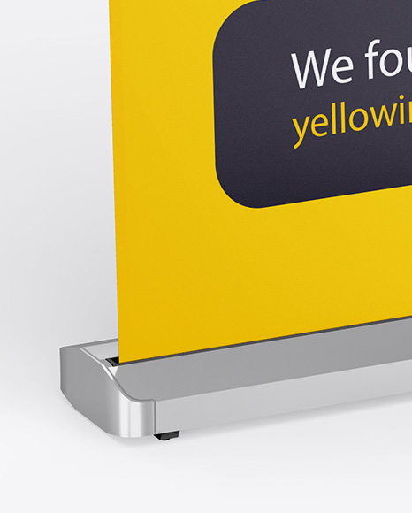 Glossy Roll-up Banner Mockup