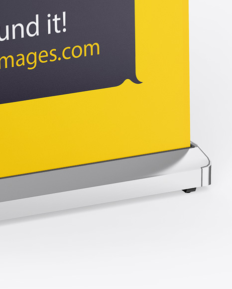 Glossy Roll-up Banner Mockup