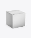 Metallic Paper Box Mockup