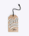 Kraft Label With Rope Mockup