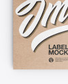 Kraft Label With Rope Mockup