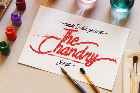 Chandry Script - Handmade font