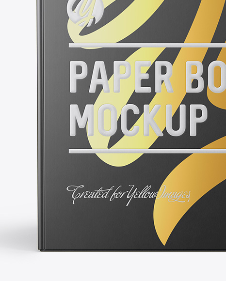 Paper Box Mockup - Front View