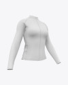 Women`s Cycling Jersey Mockup - Half Side View