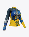 Women`s Cycling Jersey Mockup - Half Side View