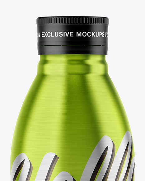 500ml Metallic Bottle Mockup