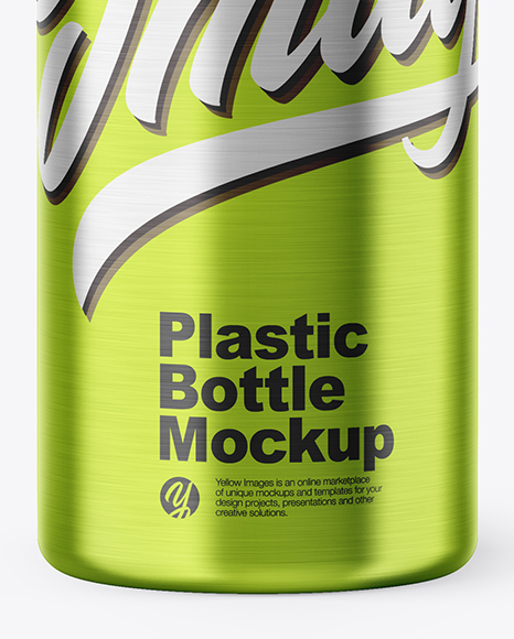 500ml Metallic Bottle Mockup