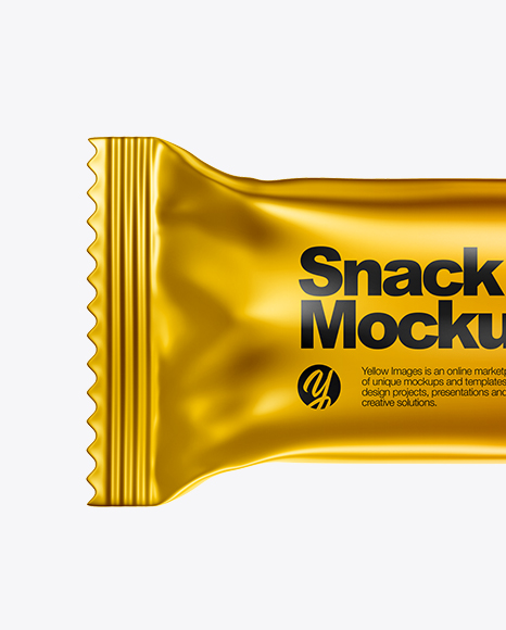 Metallic Snack Bar Mockup