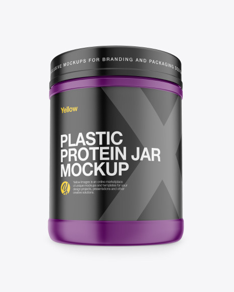 Plastic Jar Mockup