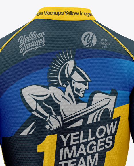 Women`s Cycling Jersey Mockup - Back View