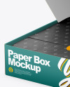 Opened Paper Box Mockup