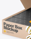 Opened Kraft Box Mockup