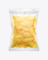 Matte Bag With Potato Chips Mockup