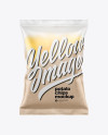 Frosted Bag With Potato Chips Mockup