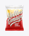 Bag With Corrugated Potato Chips Mockup