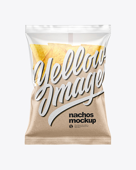 Bag With Nachos Mockup