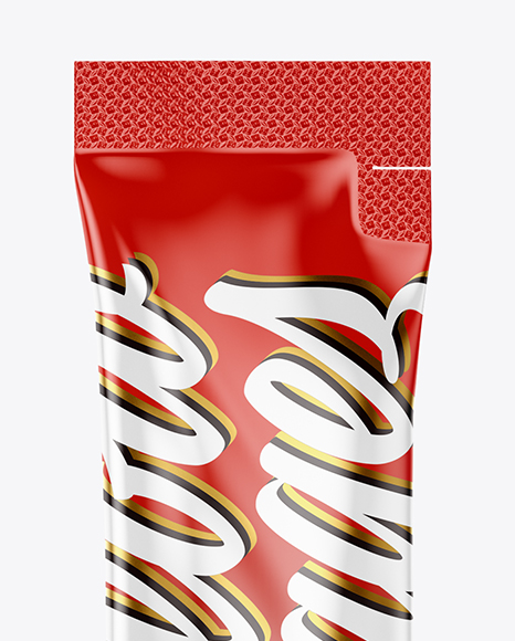 Glossy Stick Sachet Mockup