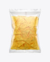 Matte Bag With Nachos Mockup