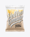 Matte Bag With Nachos Mockup