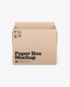 Opened Kraft Box Mockup Opened Kraft Box Mockup